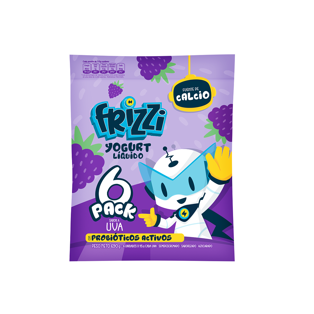 6 Pack Frizzi Uva